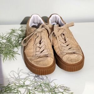 PUMA Women Platform Exotic (Brown/Vachetta size 8.5
